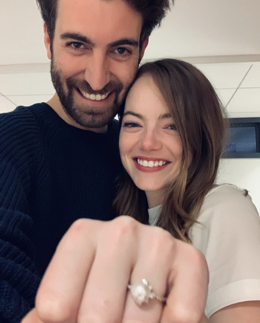 Emma Stone跟製作人男友Dave McCary訂婚了：成為下一個結婚的奧斯卡影后