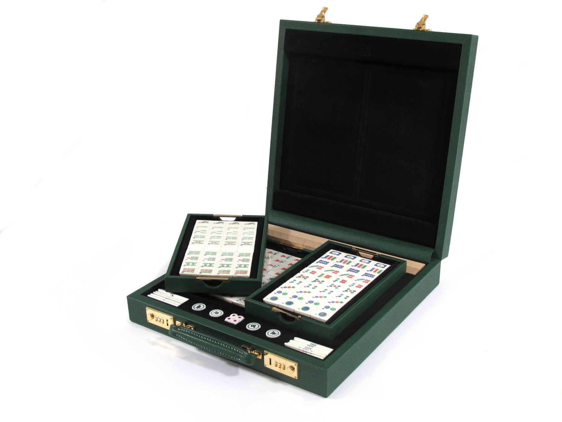 Tiffany & Co.'s Mahjong Set Comes In A Leather Box With Walnut Wood Tiles &  Silver Dice For Atas Mahjong Lovers 
